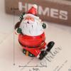 Christmas Resin Ornament Mini Santa Claus Resin Ornament Decorative Gifts Resin Crafts Tabletop Ornament