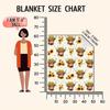 Custom Highland Cow Blanket Sunflower Floral Design Personalized Name Fleece Throw All Season Soft Warm Bedding Home Decor Gift