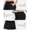 CHARMLEAKS Plus Size Swim Shorts for Women High Waisted Board Shorts Tankini Swimsuit Bottom with Pockets