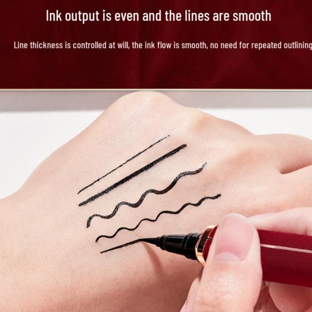 Red Velvet Long-lasting Waterproof Eyeliner: Smudge-proof, Quick-dry, Easy Apply for Beginners.