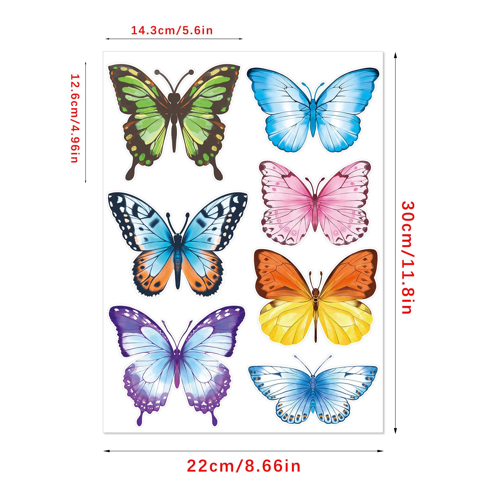 

Самоклеящиеся наклейки на стену с изображением мультяшной бабочки для украшения дома, фона для детской комнаты, сделай сам 22 *30cm