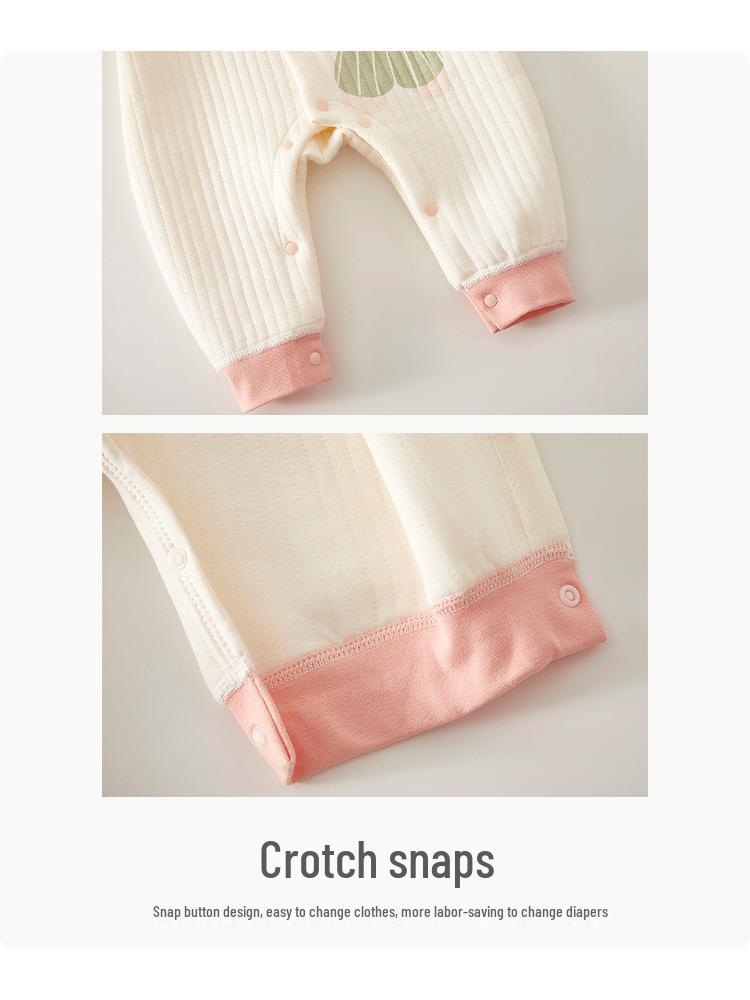 Bawełniany body z długim rękawem dla niemowląt - Pajacyk dla noworodka