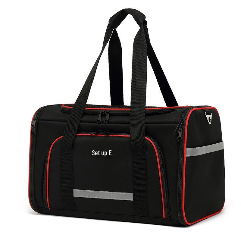 

Складная, расширяемая дорожная сумка для питомцев: Большая вместимость, дышащий, портативный дизайн для кошек и собак.