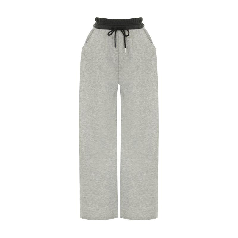 SELLY'S String Contrast Baggy Elastic Pants_I6A-Cpt015