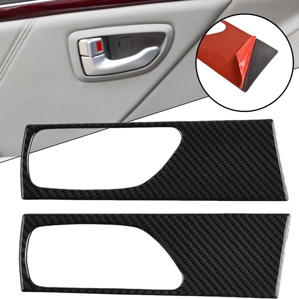 Cover Trim Decor Sticker ABS Accessories Carbon Fiber Decal Door Handle Interior Pair Parts For Lexus IS