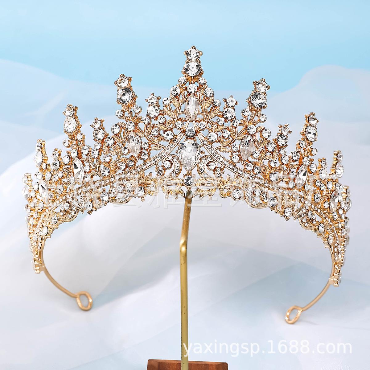 

Новый ободок со стразами, головной убор, элегантное свадебное платье, орнамент, аксессуары, темперамент, дикая корона, свадебная корона