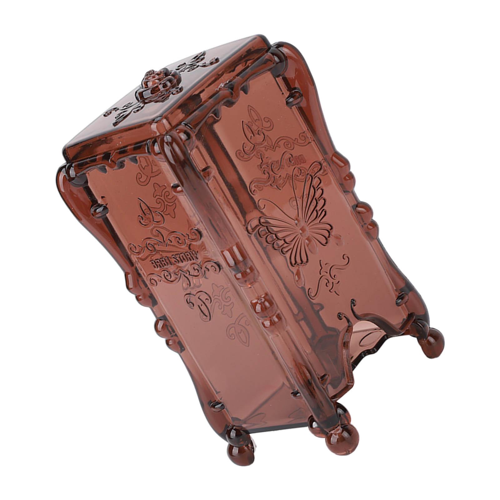 

Cotton Pad Holder Storage Box Container Flower with Cover for Home