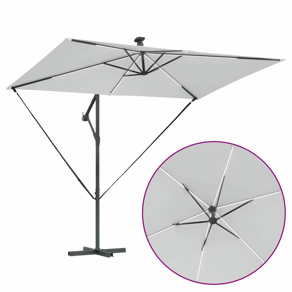 Sun Umbrella Sand 294 X 200 X 270 Cm Polyester and Aluminum