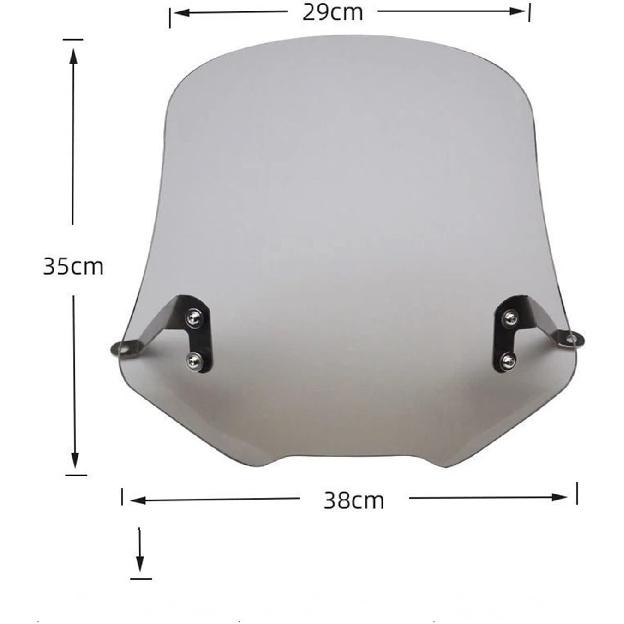 Front Fairing Deflector for N1S for M1 for NIU Motorcycle Windshield WindScreen Deflector Shield Spoiler Windshield Screen