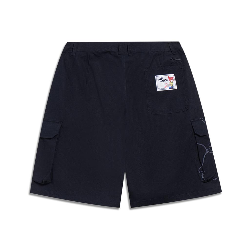 Li Ning X Disney Samarbeid Zootopia Serien Tegneserieprint Casual Shorts Herre Shorts Svart AKST243-2