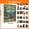 National Parks Christmas Countdown Calendar With Animal And Plant Figures For Festive Decorations