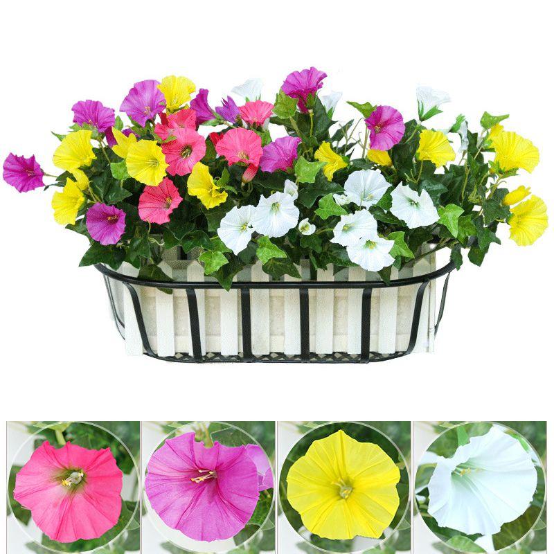 Artificial 35cm Morning Glory Flower Silk Petunia Vine Wall Home Decor