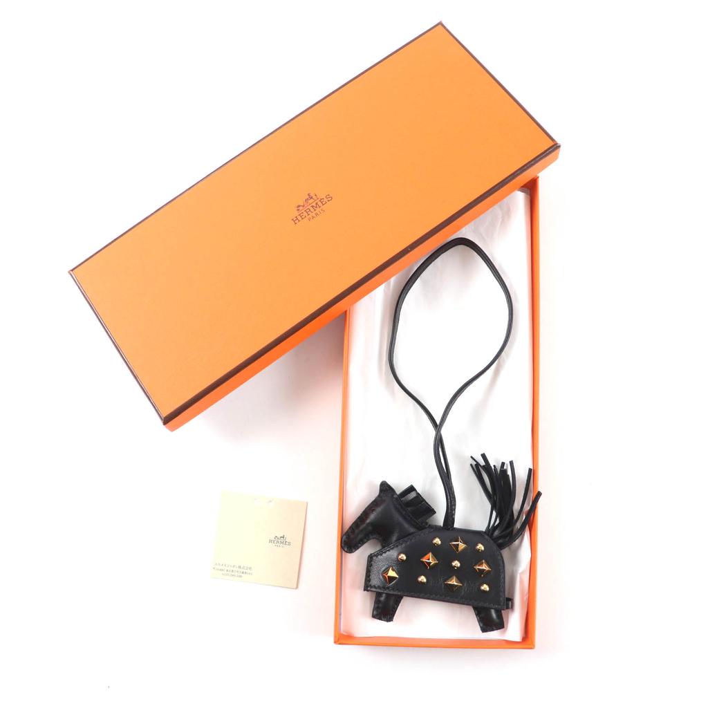 Pristine HERMES Bag charm Rodeo Robeo Rock PM With studs Anyo Miro Women Used