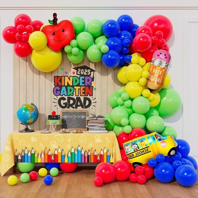 

School Season Balloon Set, Back To School Balloon Arch Wreath Set, School, Themed Party Decorations School season suit