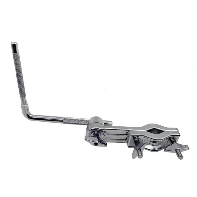 Adjustable Metal Cowbell Clamp L-Rod Drum Cowbell Connector Holder Clamp Percussion Instrument Mount Accessories