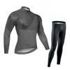 Long Sleeve Cycling Jersey Set Breathable Performance Wear Road Racing Training