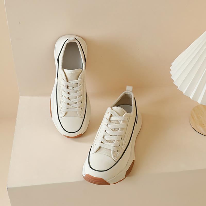 

Холщовые туфли женские на платформе туфли Форреста Гампа маленький ароматный ветер женские туфли новые весенне-осенние для отдыха и спорта маленькие белые туфли маффин 40 бежевый