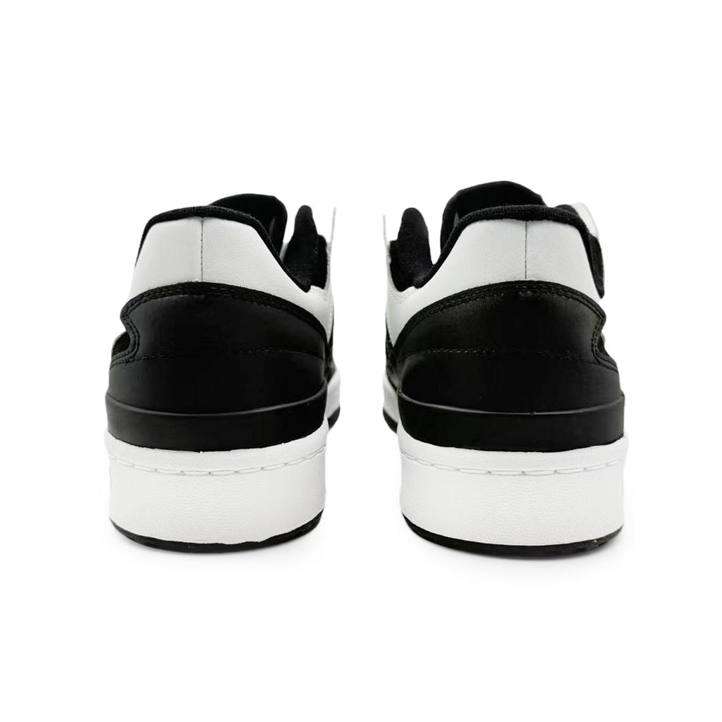 Adidas Originals FORUM Leather Abrasion Resistant Low top Skateboard Shoes Unisex Black White IH7830(Team1181-S2)
