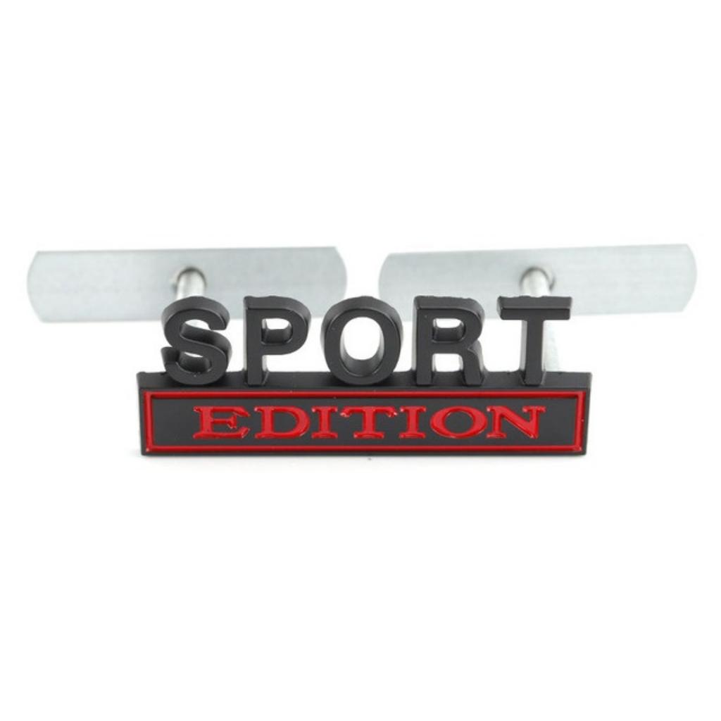1Pc 3D Metal Sport Edition Logo Car Front Grille Badge Side Fender Rear Trunk Emblem Sticker Decal