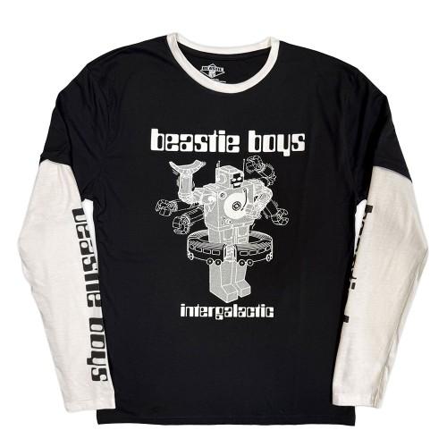 Beastie Boys Unisex Adult Intergalactic Robot Layered Long-Sleeved T-Shirt
