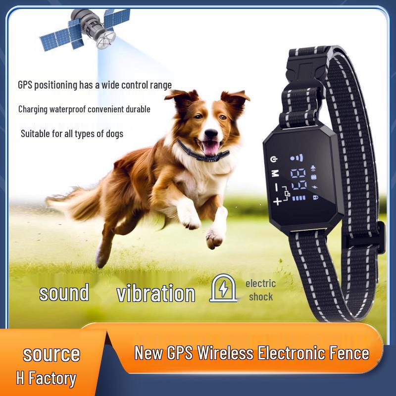 Wireless GPS Dog Training Collar: Smart Positioning & Anti-Bark Device for Outdoor Pet Training