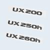 ABS Letters Number UX200 UX250h UX260h Glossy Black Logo Emblem Sticker For Lexus UX Series Car Trunk Retrofit Badge