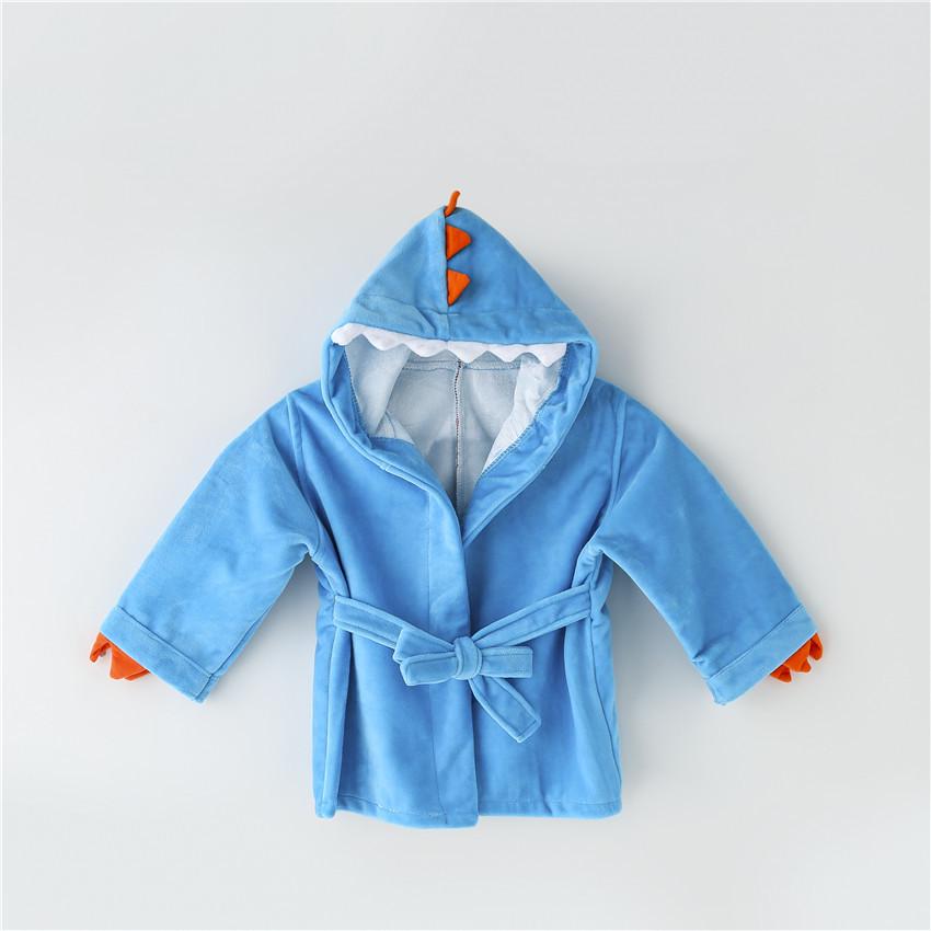 Animal-Shaped Hooded Bathrobe for Infants and Toddlers