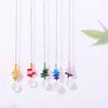 5Pcs Colorful Crystal Wind Chime Rotating Sun Catcher Light Collection Pendant  Blessing