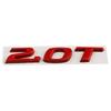 Car 3D Metal 2.0T Sport Displacement Trunk Logo Sticker Emblem Badge Decals For Honda Accord 10th Civic CRV Styling Accessories MG3