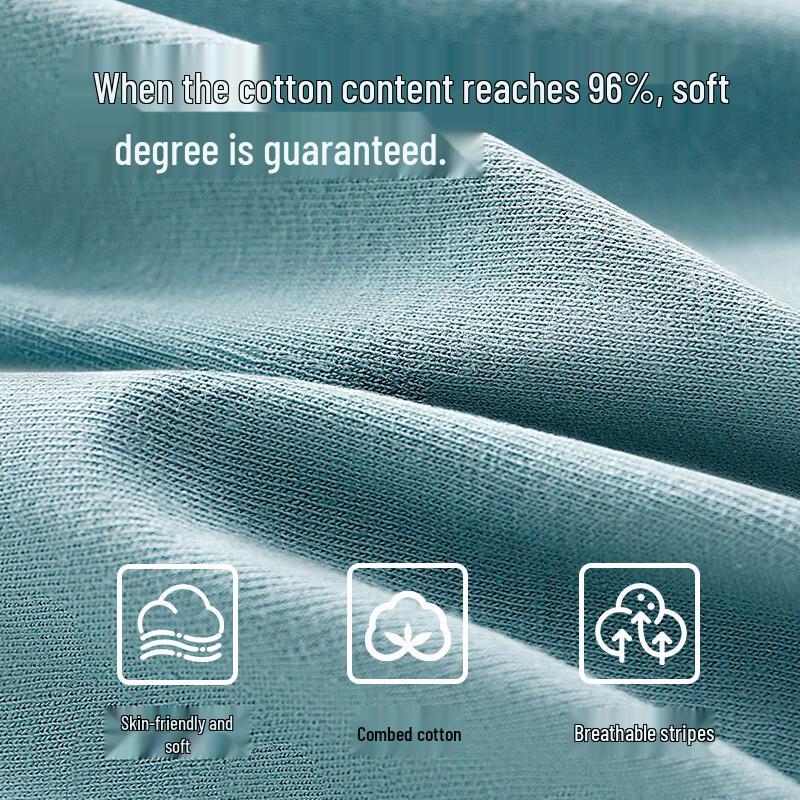 Yuzhaolin Men's Breathable Antibacterial Cotton Boxer Briefs Multipack