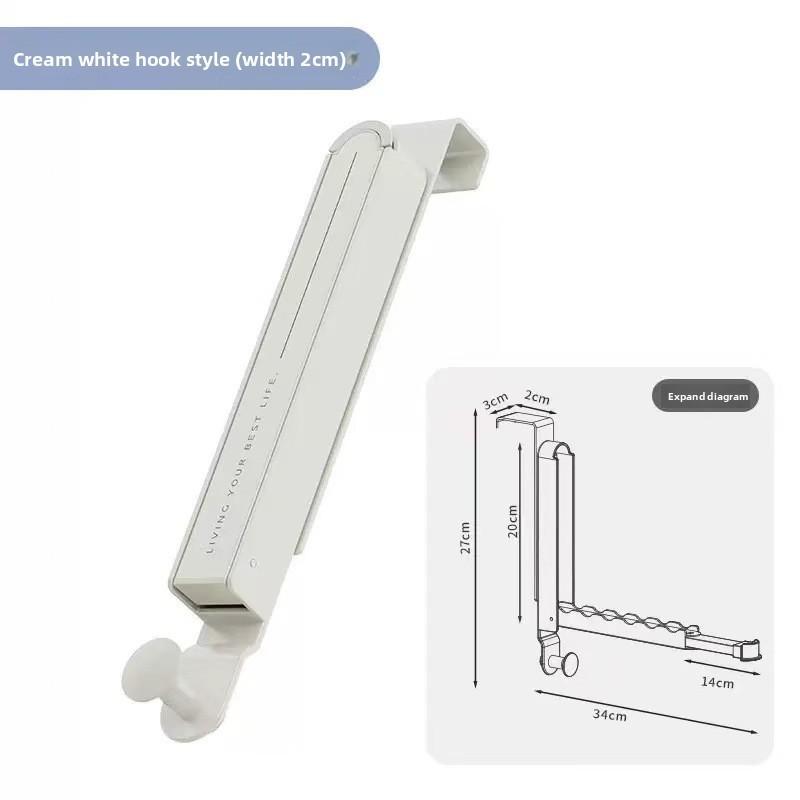 Modern Minimalist Aluminum Alloy Foldable Closet Hook For Bedroom Door Hanging Storage