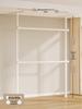Floor-Standing Clothes Rack: Bedroom Hanger, Retractable Drying Rod, Coat & Hat Rack.