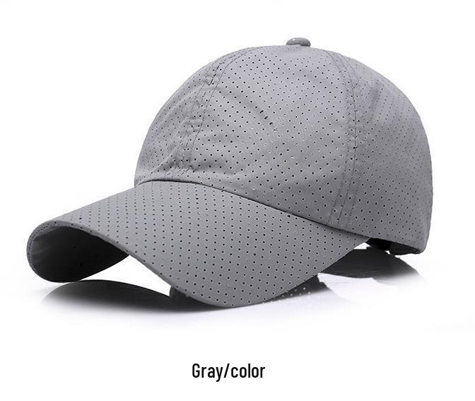 Men's Breathable Quick-Dry Summer Baseball Cap - Comfortable Outdoor Sun Protection Duckbill Hat