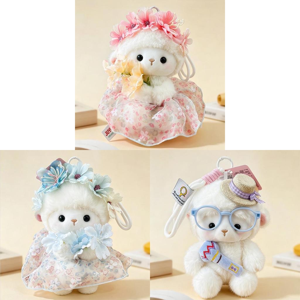 Cartoon Sheep Cartoon Plush Doll Kids Gift Cute Animal Pillow For Bedroom Decor