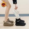 Women's Shoes Cotton Shoes 2024 Winter New Velvet Versatile Female Students Tide Warm Platform Casual Snow Boots XW5811