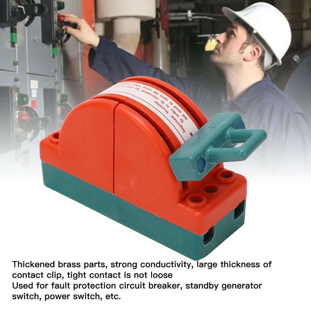 DPDT Disconnect Knife  Power Reverse Change Over 2 Pole Double Throw AC220V 32A Power Disconnect  Double Throw