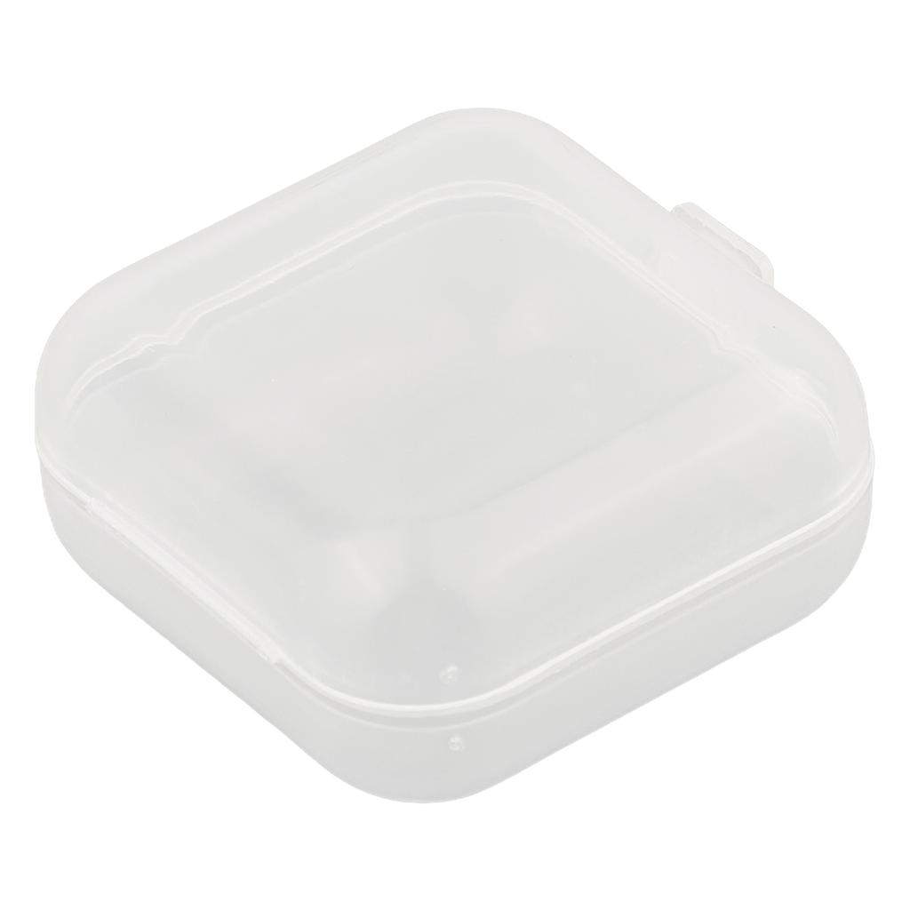 For Storage Plastic Box Storage Box Transparent Square Mini Plastic Organizer Box Packaging Display Compact Size