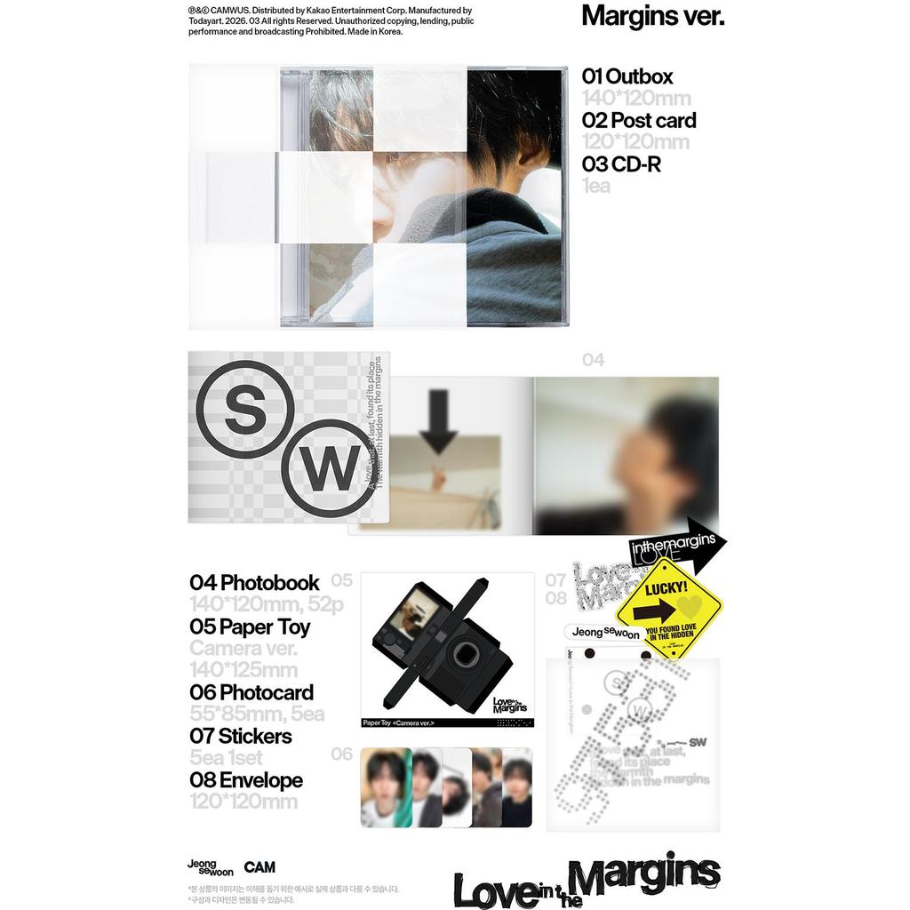 JEONG SEWOON - EP Album [Love in the Margins]