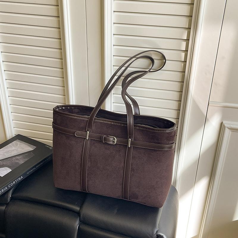 Fashion bag women's new large-capacity tote bag casual retro fashion commuter shoulder bag