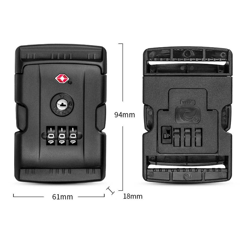 Padlock Weatherproof Protection Security TSA Customs Lock 3 Digit Combination Lock Anti-theft Safely Code Lock