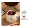 Japanese Ceramic Seasoning Jar with Lid and Spoon - Cute, High-Temperature Resistant Storage for Your Kitchen