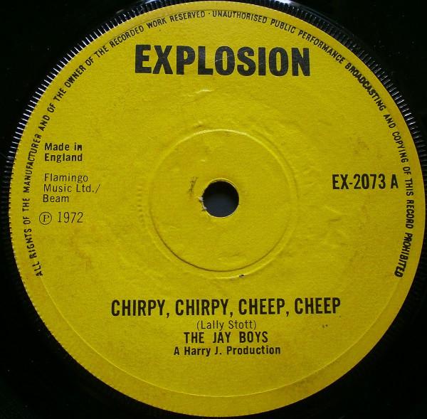 

7inch Record JAY BOYS Chirpy Chirpy Cheep Cheep EX2073 Explosion 1972 UK Reggae Ska Dub Used