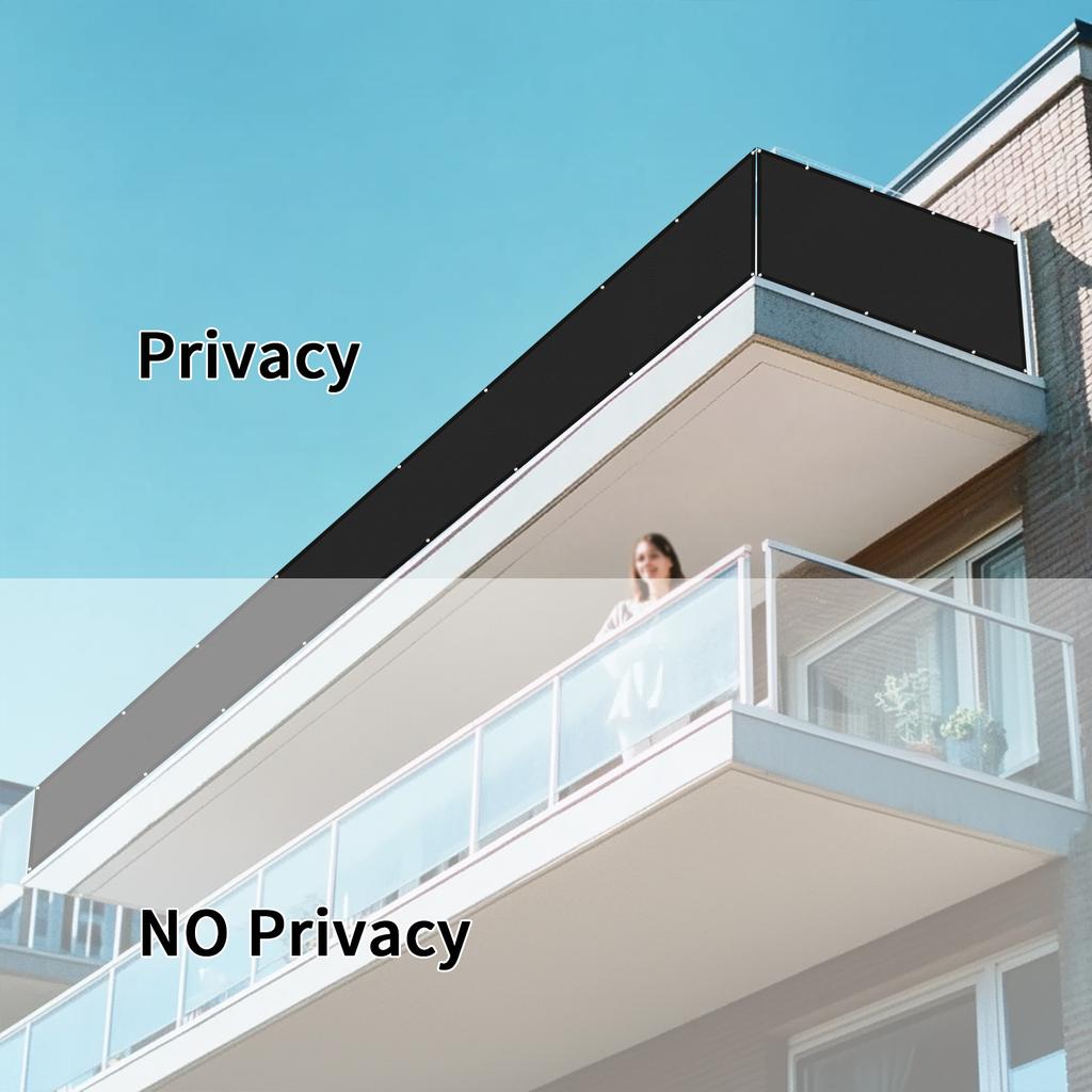 Waterproof Sun Shade Cloth for Outdoor Patio Pergola Shade Cover with Grommets Deck Shade Privacy Screen Balcony UV Protection