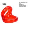 TPE Cock Ring Sperm Lock Ring, Adjustable Tightness Delay Double-Ring Couples Sex Waterproof Skin-Friendly Hypoallergenic Adult Toy for Vibrating