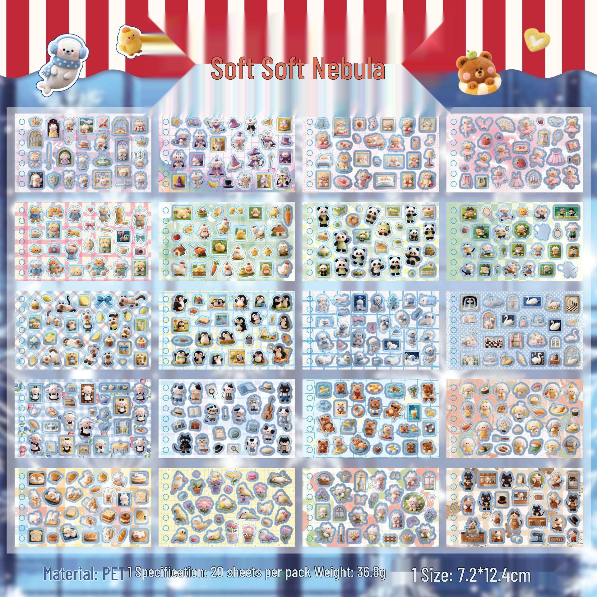 Yuxian Star Envoy Cute Pet Stickers - Creative Journal DIY Collage Book