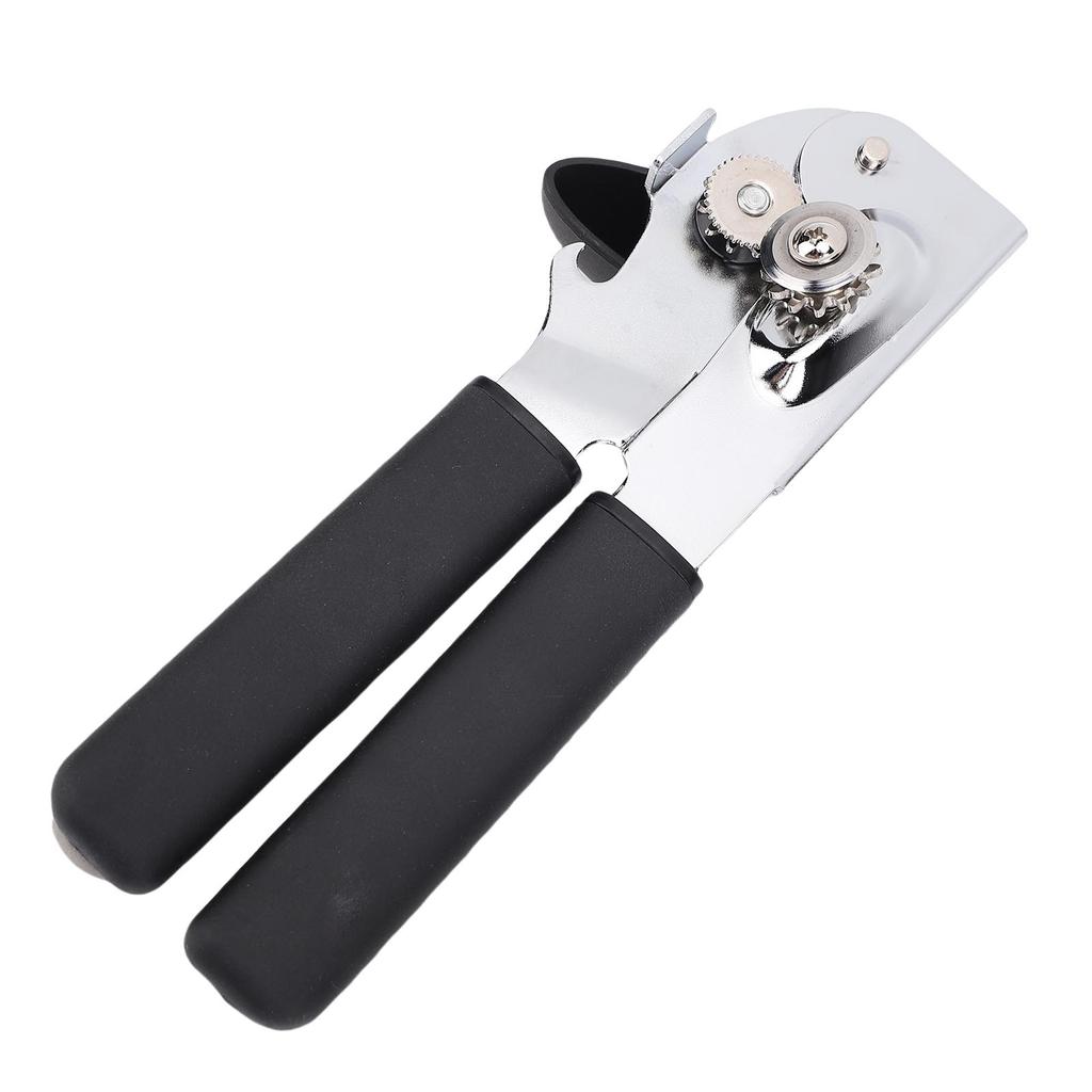 Manual Can Opener TPR Stainless Steel Multifunctional Handled Can Opener Kitchen Essentials Tool for Camping