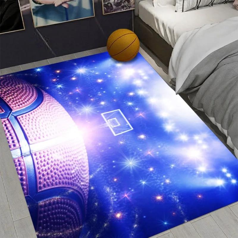 

3D Баскетбол Мечта Арт Принт Ковры Нескользящий Коврик для Пола Ковер для Гостиной Спальни Дома Игровая Комната Декоративный Ковер 60*90cm