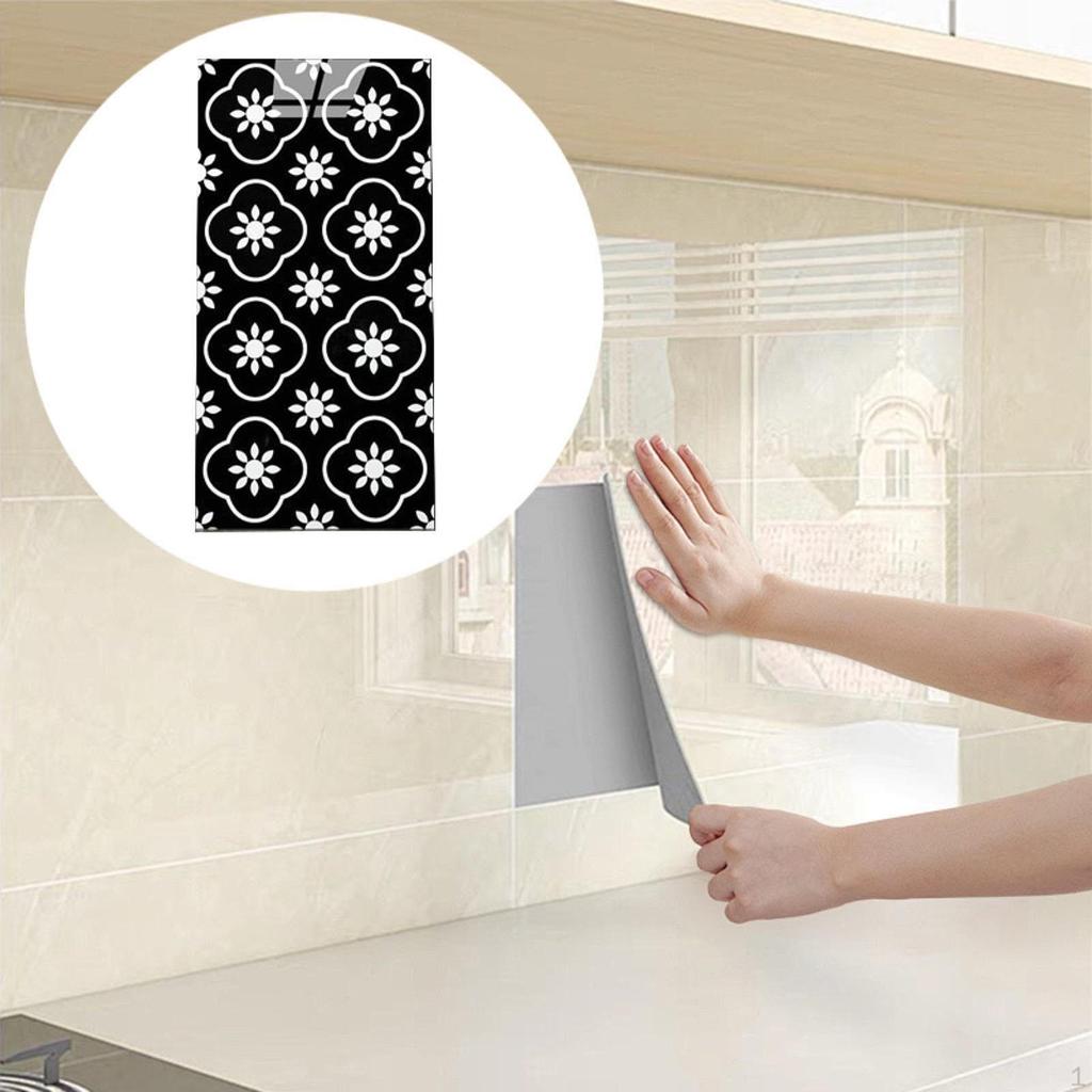 Elegant Marble Effect Tile Sticker for Kitchen And Bathroom Decor