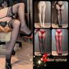 Qingchuan SW046 Sexy Lace Trim Garter Stockings with Waist Straps