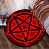 Pentagram Compass Circular Rug - Office Decorative Carpet For Living Room Bedroom Door Mat Floor Rug Computer Chair Area Rug